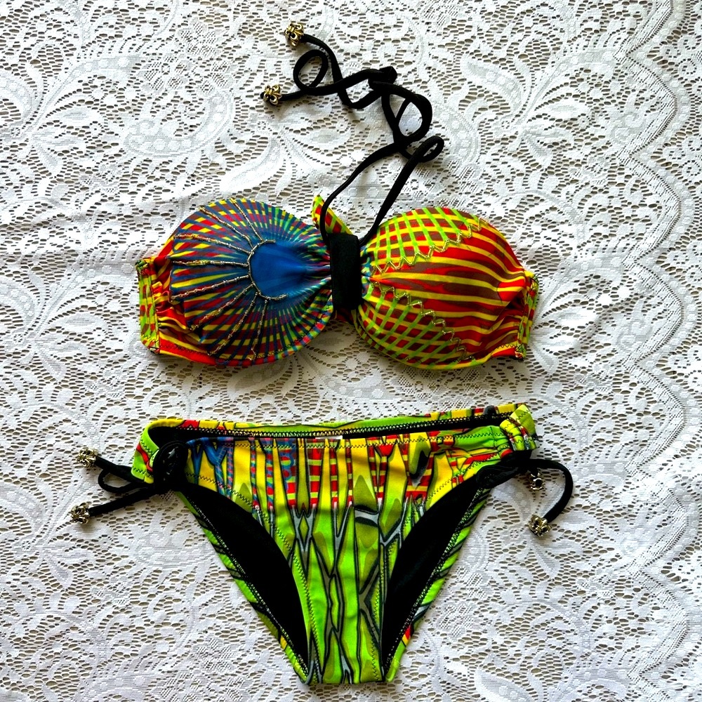 👙Sexy Colorful Striped Bikini Set